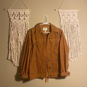 Forever 21 corduroy rustic orange jacket